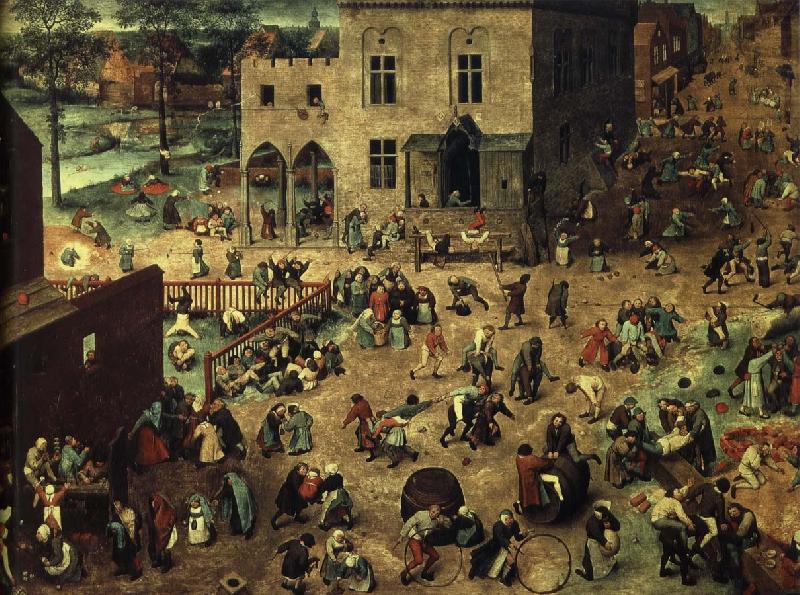 Pieter Bruegel barnlekar china oil painting image